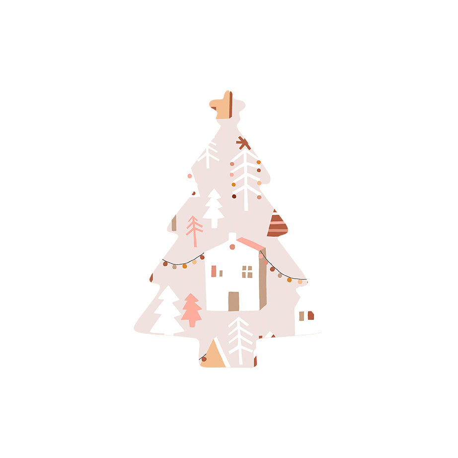 Christmas Decorations STREET XMAS- Wooden Xmas Tree And Fridge Magnet