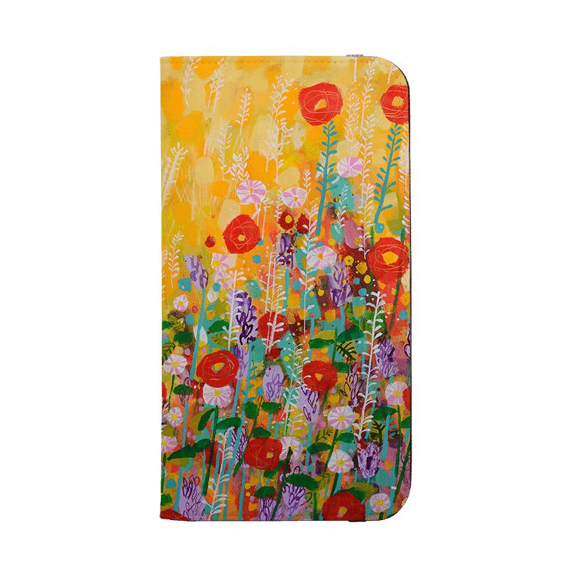 Wallet phone case-Summer Meadow By Claire West-Vegan Leather Wallet Case Vegan leather. 3 slots for cards Fully printed exterior. Compatibility See drop down menu for options, please select the right case as we print to order.-Stringberry
