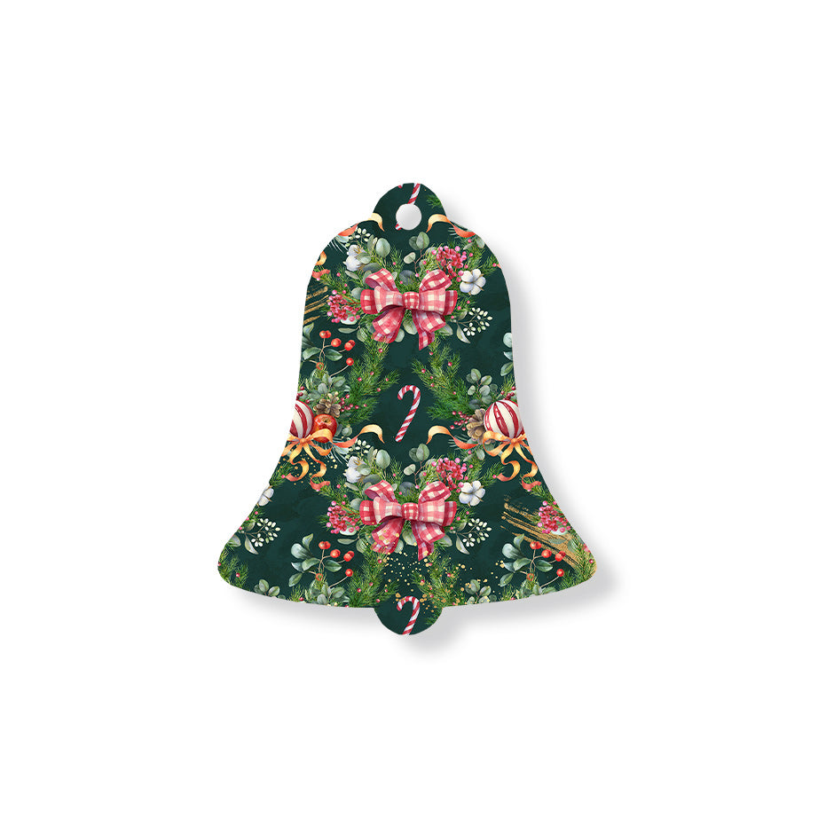 Christmas Decorations SWEET WINTER- Wooden Xmas Bell And Fridge Magnet
