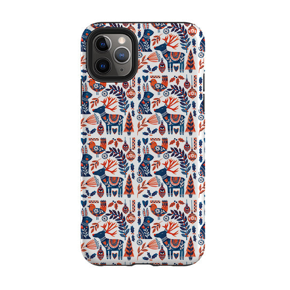 iPhone Tough Case - Scandi Animals By Tracey English
