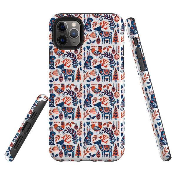 iPhone Tough Case - Scandi Animals By Tracey English
