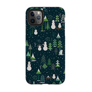 iPhone Tough Case - Snowman Playground By Jenny Zemanek