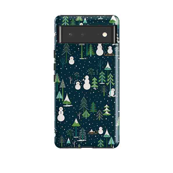 Google Tough Case -  Snowman Playground By Jenny Zemanek