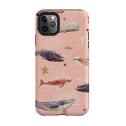 iPhone Tough Case - Sugar Plum Whales By Katherine Quinn