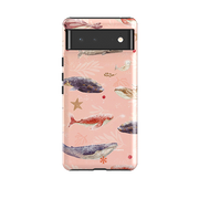 Google Tough Case -  Sugar Plum Whales By Katherine Quinn