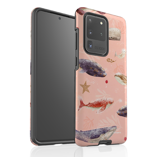 Samsung Tough Case - Sugar Plum Whales By Katherine Quinn