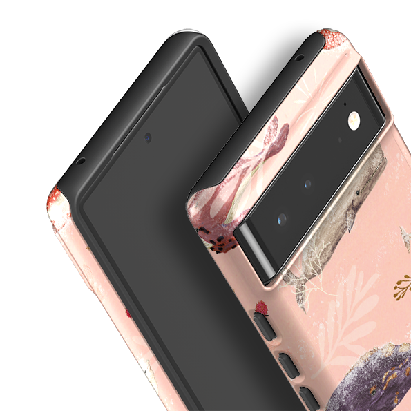 Google Tough Case -  Sugar Plum Whales By Katherine Quinn