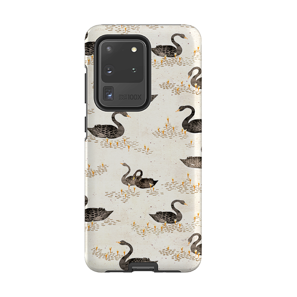 Samsung Tough Case - Swans Cream By Katherine Quinn