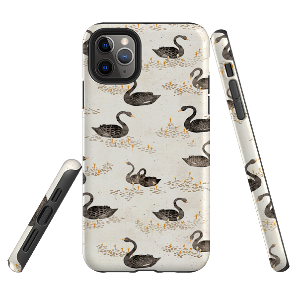 iPhone Tough Case - Swans Cream By Katherine Quinn