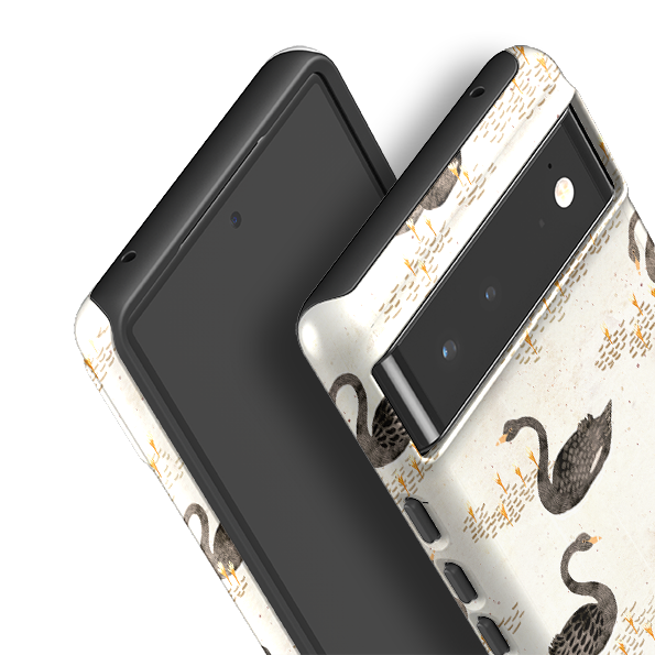 Google Tough Case -  Swans Cream By Katherine Quinn
