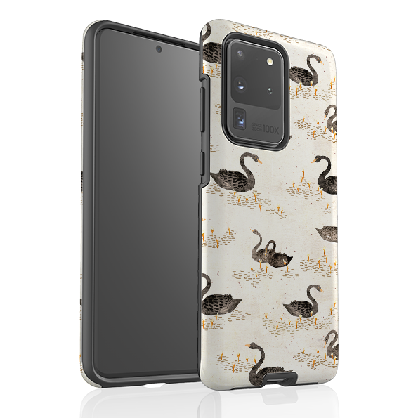 Samsung Tough Case - Swans Cream By Katherine Quinn