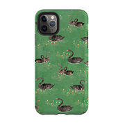 iPhone Tough Case - Swans Green By Katherine Quinn
