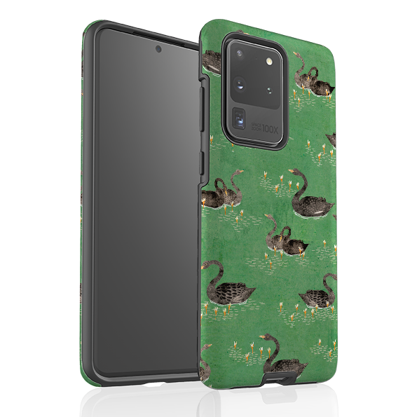 Samsung Tough Case - Swans Green By Katherine Quinn