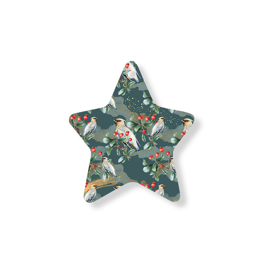 Christmas Decorations TIS THE SEASON- Wooden Xmas Star And Fridge Magnet