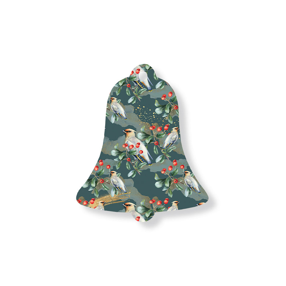 Christmas Decorations TIS THE SEASON- Wooden Xmas Bell And Fridge Magnet