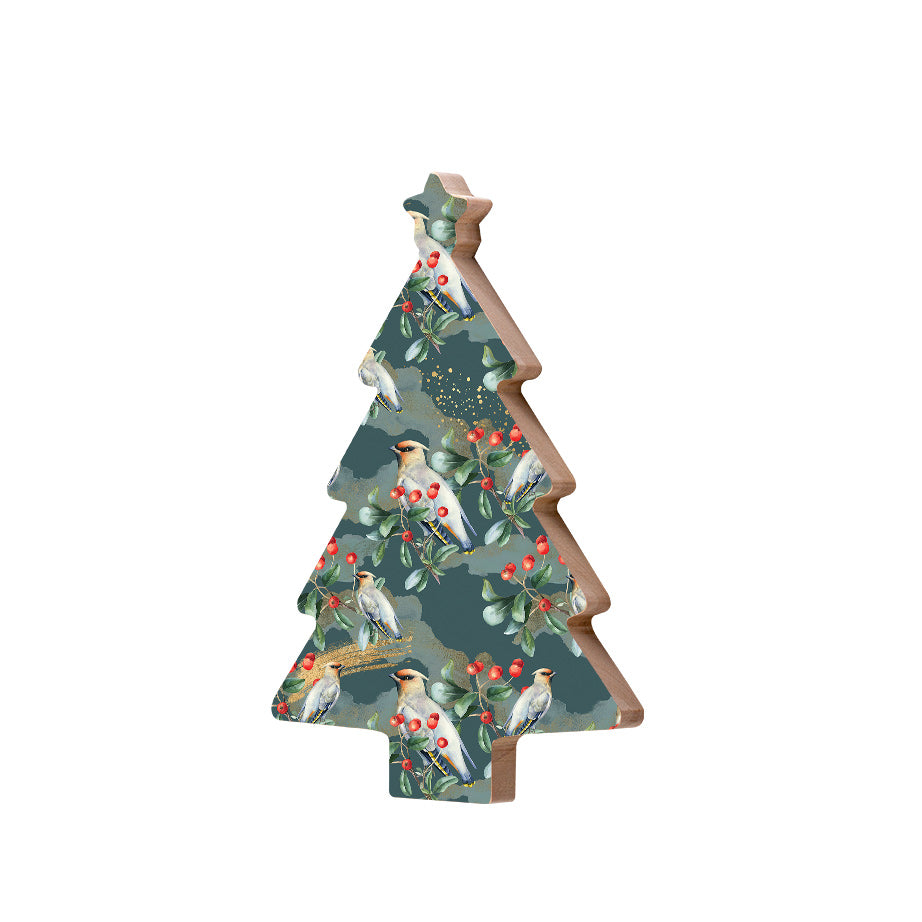 Christmas Decorations TIS THE SEASON- Wooden Xmas Tree And Fridge Magnet