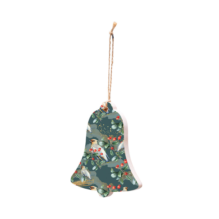 Christmas Decorations TIS THE SEASON- Wooden Xmas Bell And Fridge Magnet