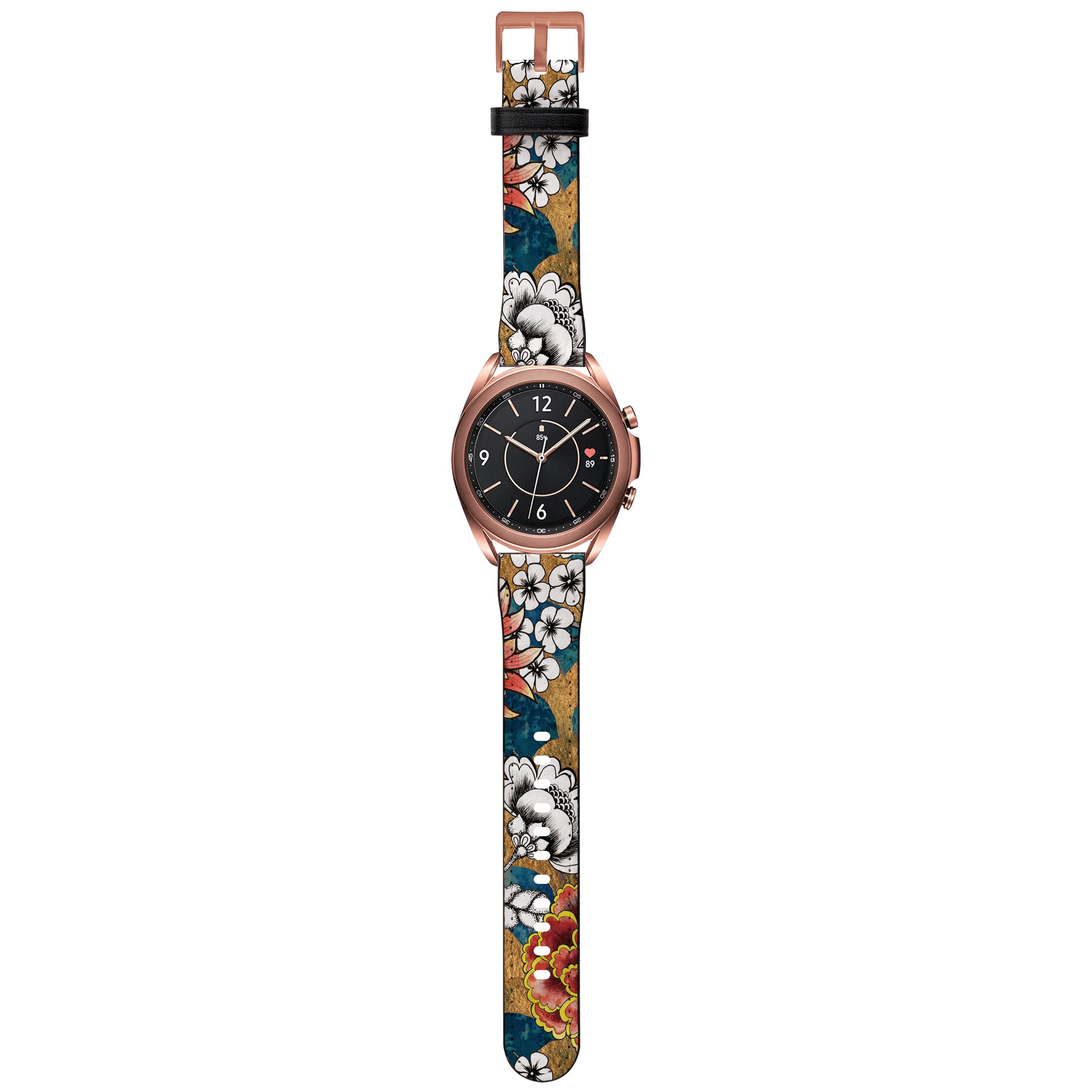 Apple Watch Straps-Tokai Android Watch Strap-Paper Leather Samsung Watch Straps Product Details Get trendy with our Paper leather Samsung Watch bands. Available for all models of Samsung watch. High quality Paper Leather Fully printed on all exterior sides. Samsung Watch Band 40mm/42mm Samsung Watch Band 45mm/46mm-Stringberry