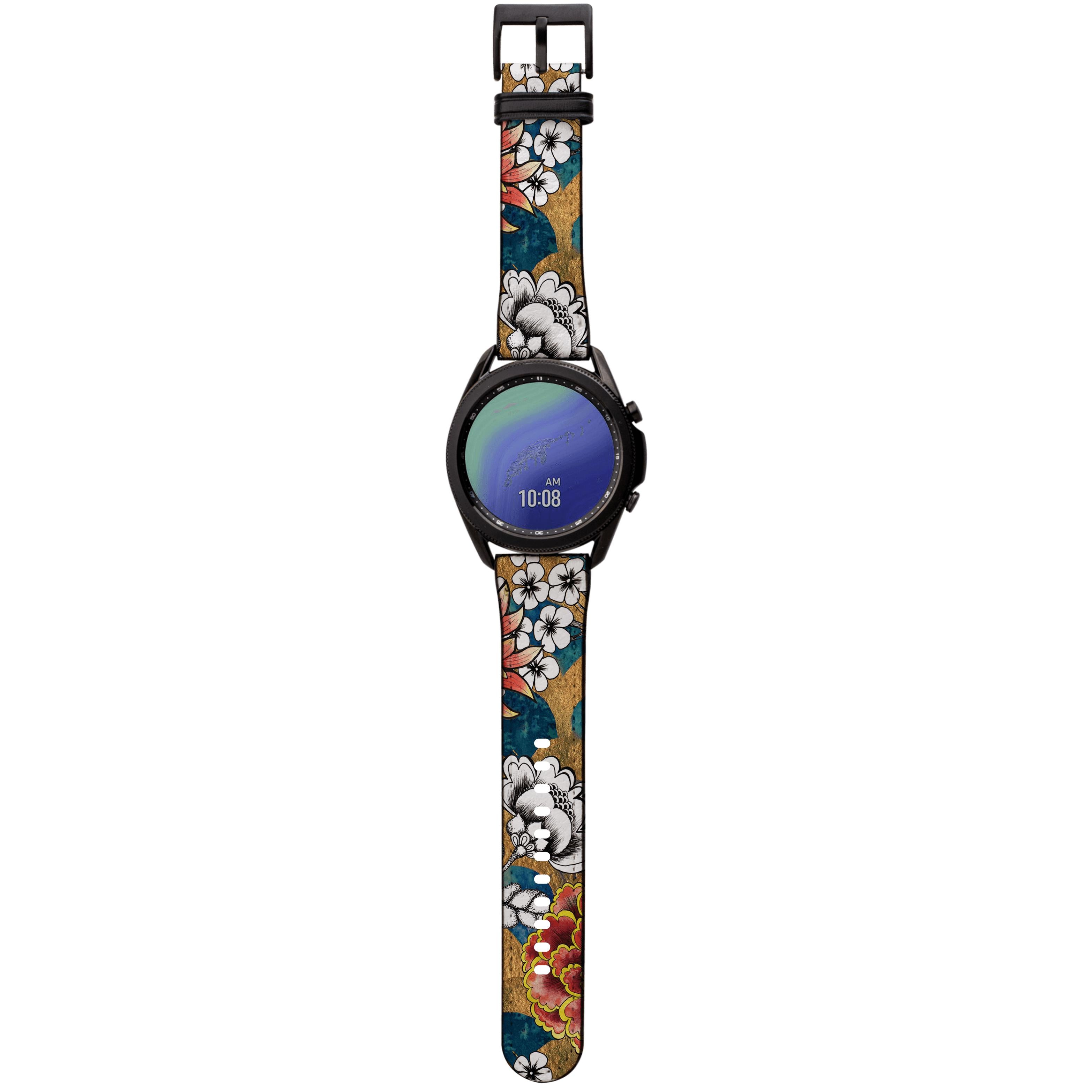Apple Watch Straps-Tokai Android Watch Strap-Paper Leather Samsung Watch Straps Product Details Get trendy with our Paper leather Samsung Watch bands. Available for all models of Samsung watch. High quality Paper Leather Fully printed on all exterior sides. Samsung Watch Band 40mm/42mm Samsung Watch Band 45mm/46mm-Stringberry
