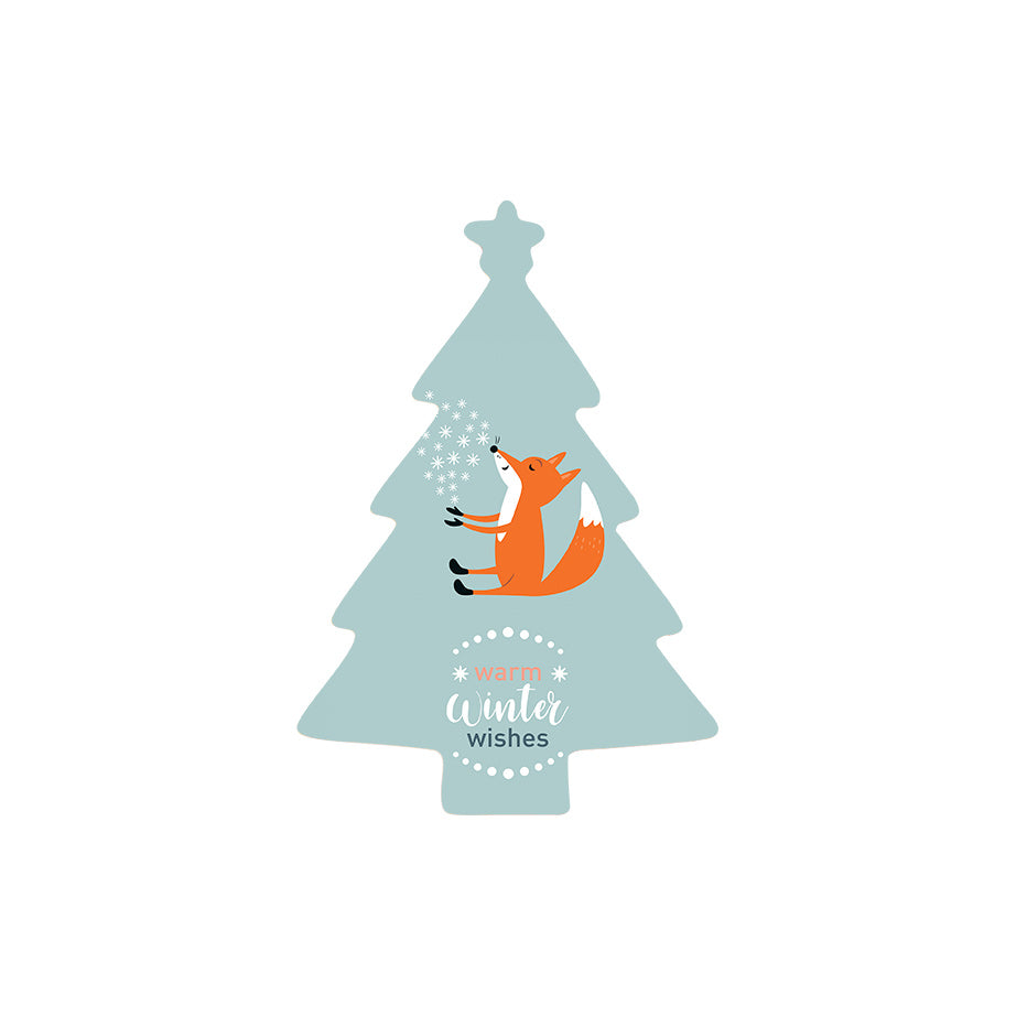 Christmas Decorations WARM WINTER FEELINGS- Wooden Xmas Tree And Fridge Magnet