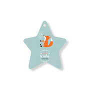 Christmas Decorations WARM WINTER FEELINGS- Wooden Xmas Star And Fridge Magnet