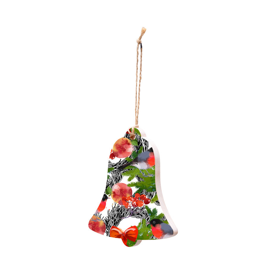 Christmas Decorations WHIMSICAL WONDER- Wooden Xmas Bell And Fridge Magnet