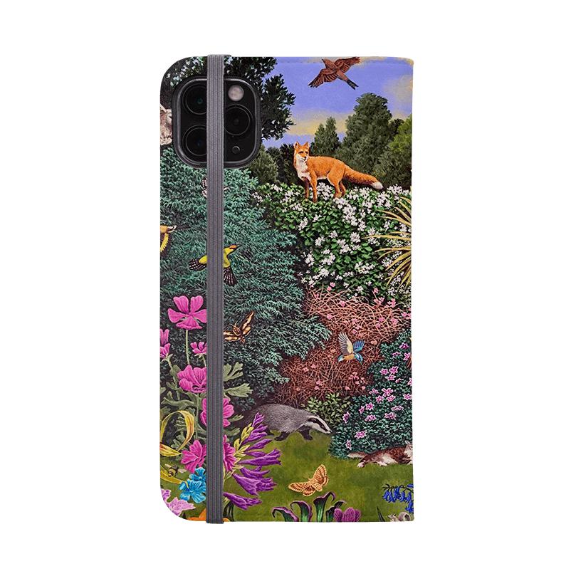Wallet phone case-Wimbledon Garden By Philip Hood-Vegan Leather Wallet Case Vegan leather. 3 slots for cards Fully printed exterior. Compatibility See drop down menu for options, please select the right case as we print to order.-Stringberry