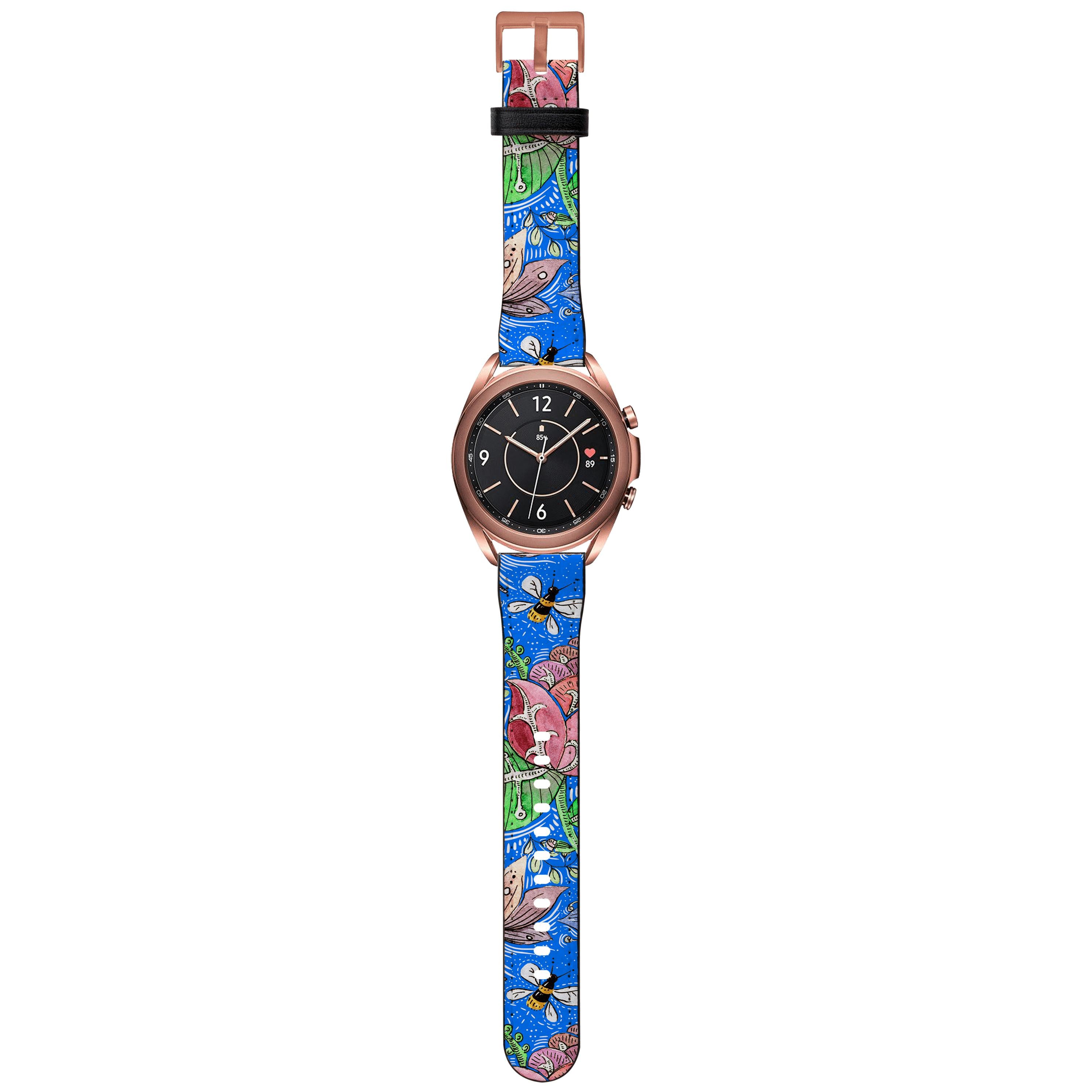 Apple Watch Straps-Wingfield Android Watch Strap-Paper Leather Samsung Watch Straps Product Details Get trendy with our Paper leather Samsung Watch bands. Available for all models of Samsung watch. High quality Paper Leather Fully printed on all exterior sides. Samsung Watch Band 40mm/42mm Samsung Watch Band 45mm/46mm-Stringberry