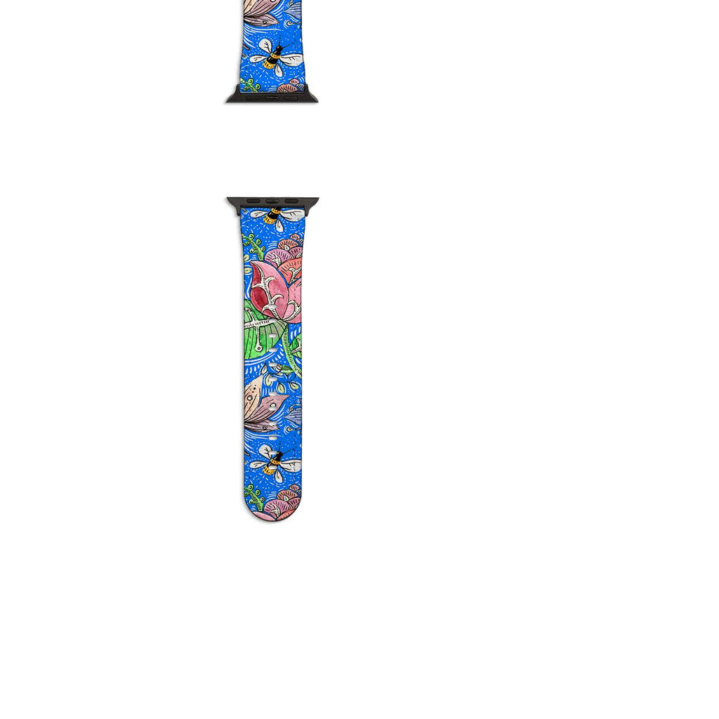 Apple Watch Straps-Wingfield Apple Watch Strap-All Products Are Printed To Order No returns will be entertained if you select the wrong model. Please ensure you select the right model Get trendy with our vegan leather Apple Watch bands. Available for all models of Apple watch. Product Details Vegan Leather Apple Watch Straps High quality Vegan Leather Fully printed on all exterior sides. Apple Watch Band 38mm/40mm Apple Watch Band 42mm/44mm-Stringberry