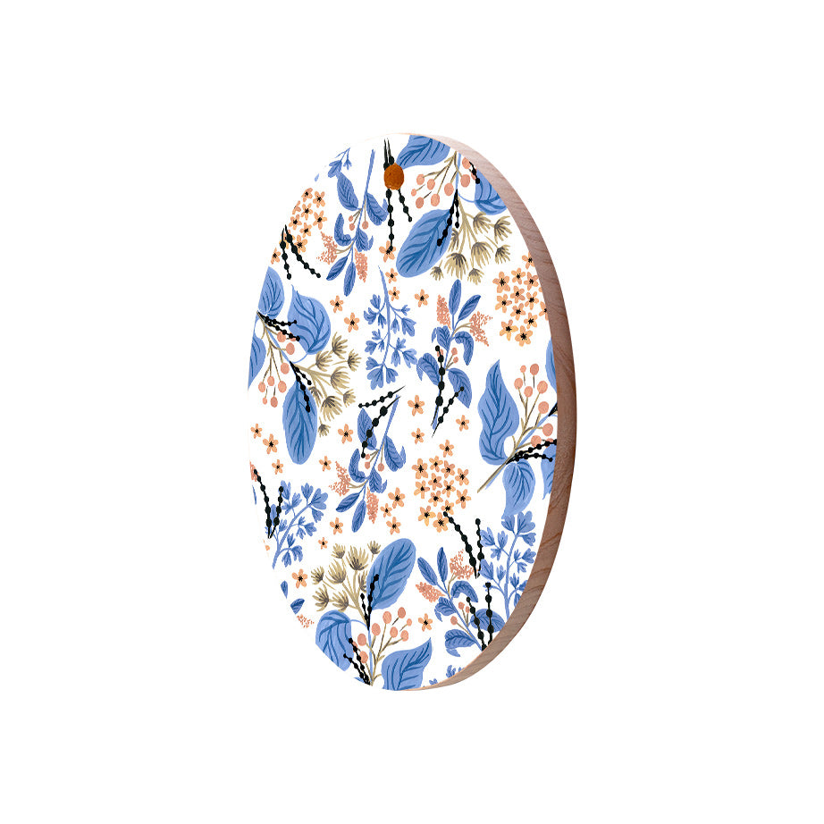 Christmas Decorations WINTER MAGIC- Wooden Xmas Oval Decoration and Fridge Magnet