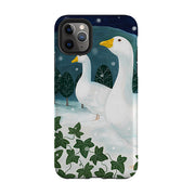 iPhone Tough Case - Winter Geese By Bex Parkin