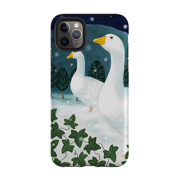 iPhone Tough Case - Winter Geese By Bex Parkin