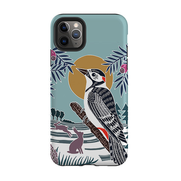 iPhone Tough Case - Woodpecker Brown By Kate Heiss
