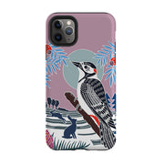 iPhone Tough Case - Woodpecker Pale By Kate Heiss