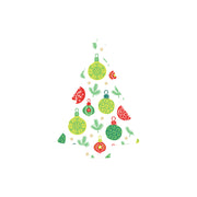 Christmas Decorations XMAS BAUBLES- Wooden Xmas Tree And Fridge Magnet