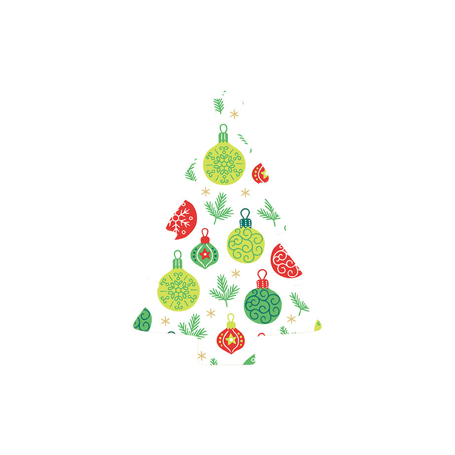 Christmas Decorations XMAS BAUBLES- Wooden Xmas Tree And Fridge Magnet