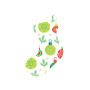 Christmas Decorations XMAS BAUBLES- Wooden Xmas Stocking And Fridge Magnet