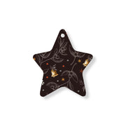 Christmas Decorations XMAS BELLS- Wooden Xmas Star And Fridge Magnet