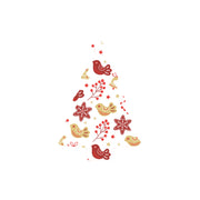 Christmas Decorations XMAS BIRDS- Wooden Xmas Tree And Fridge Magnet