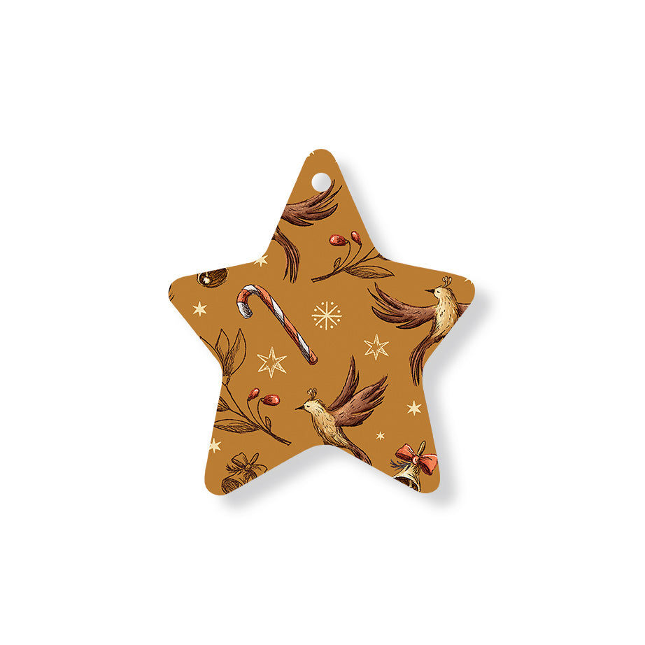 Christmas Decorations XMAS CANDY- Wooden Xmas Star And Fridge Magnet