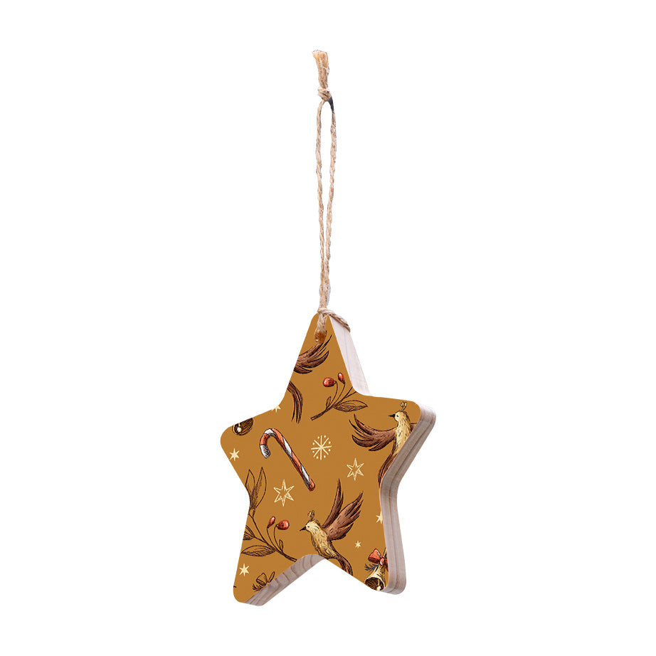 Christmas Decorations XMAS CANDY- Wooden Xmas Star And Fridge Magnet