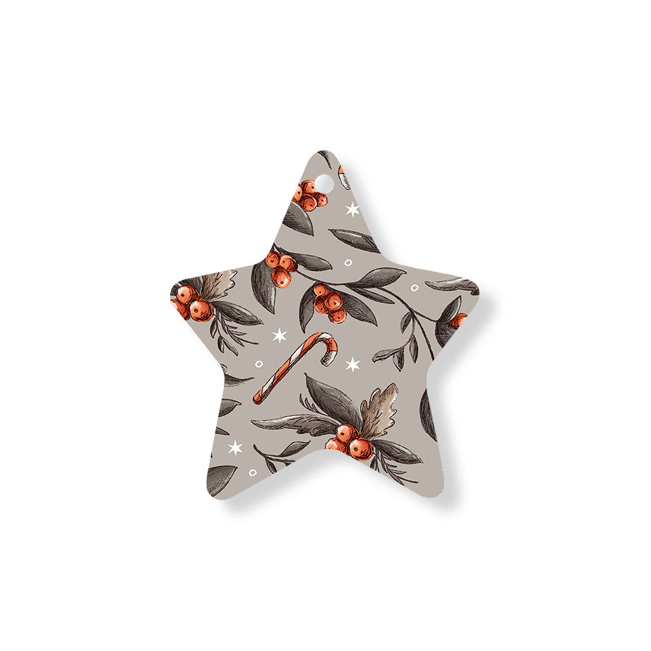 Christmas Decorations XMAS CANDY II- Wooden Xmas Star And Fridge Magnet