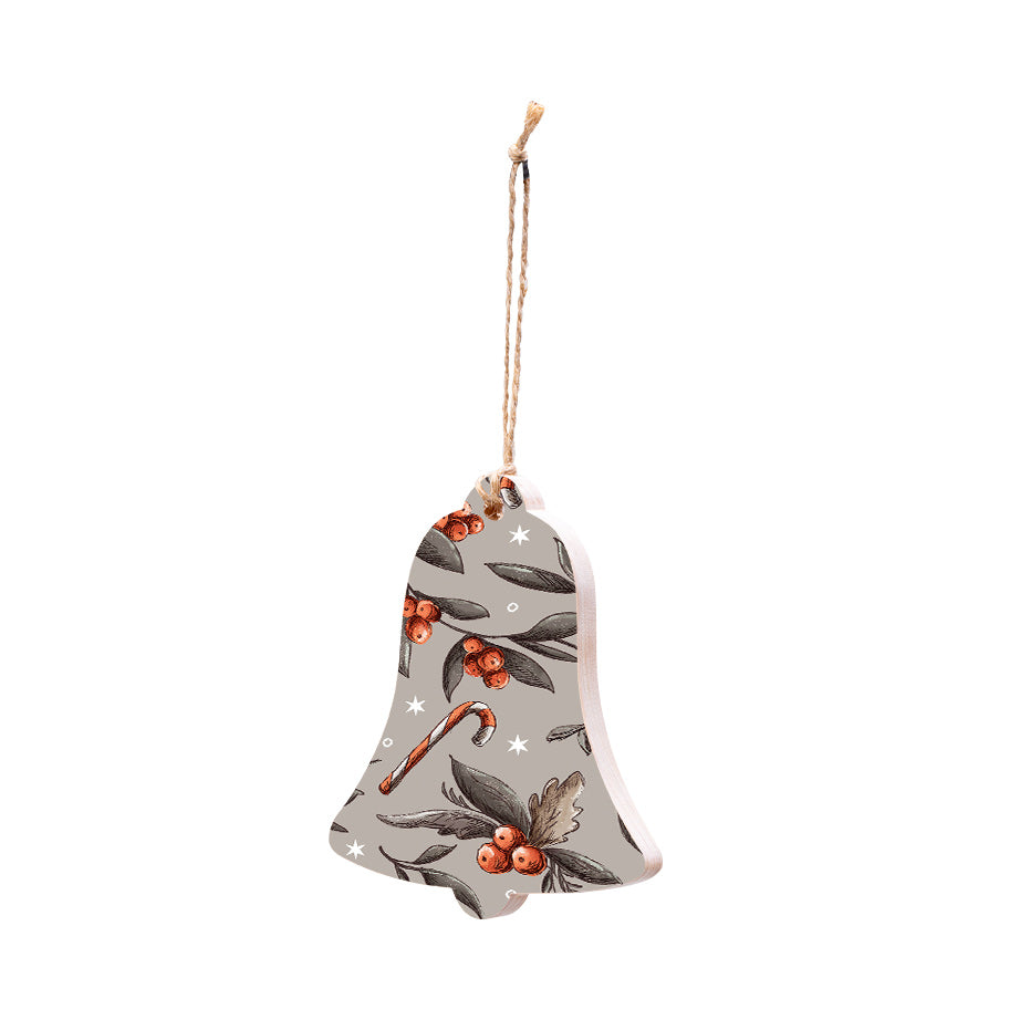 Christmas Decorations XMAS CANDY II- Wooden Xmas Bell And Fridge Magnet