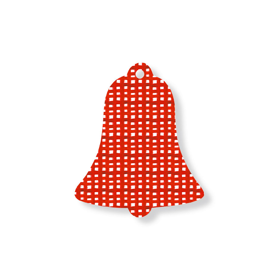Christmas Decorations XMAS CHECK- Wooden Xmas Bell And Fridge Magnet