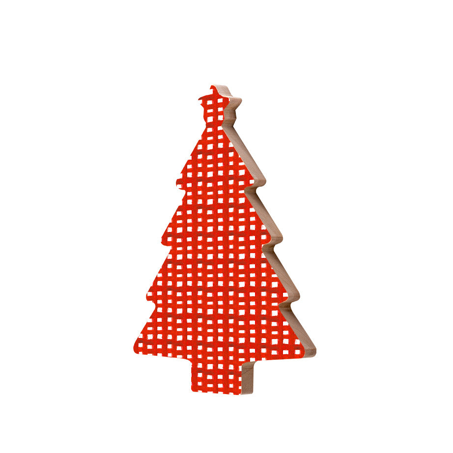Christmas Decorations XMAS CHECK- Wooden Xmas Tree And Fridge Magnet