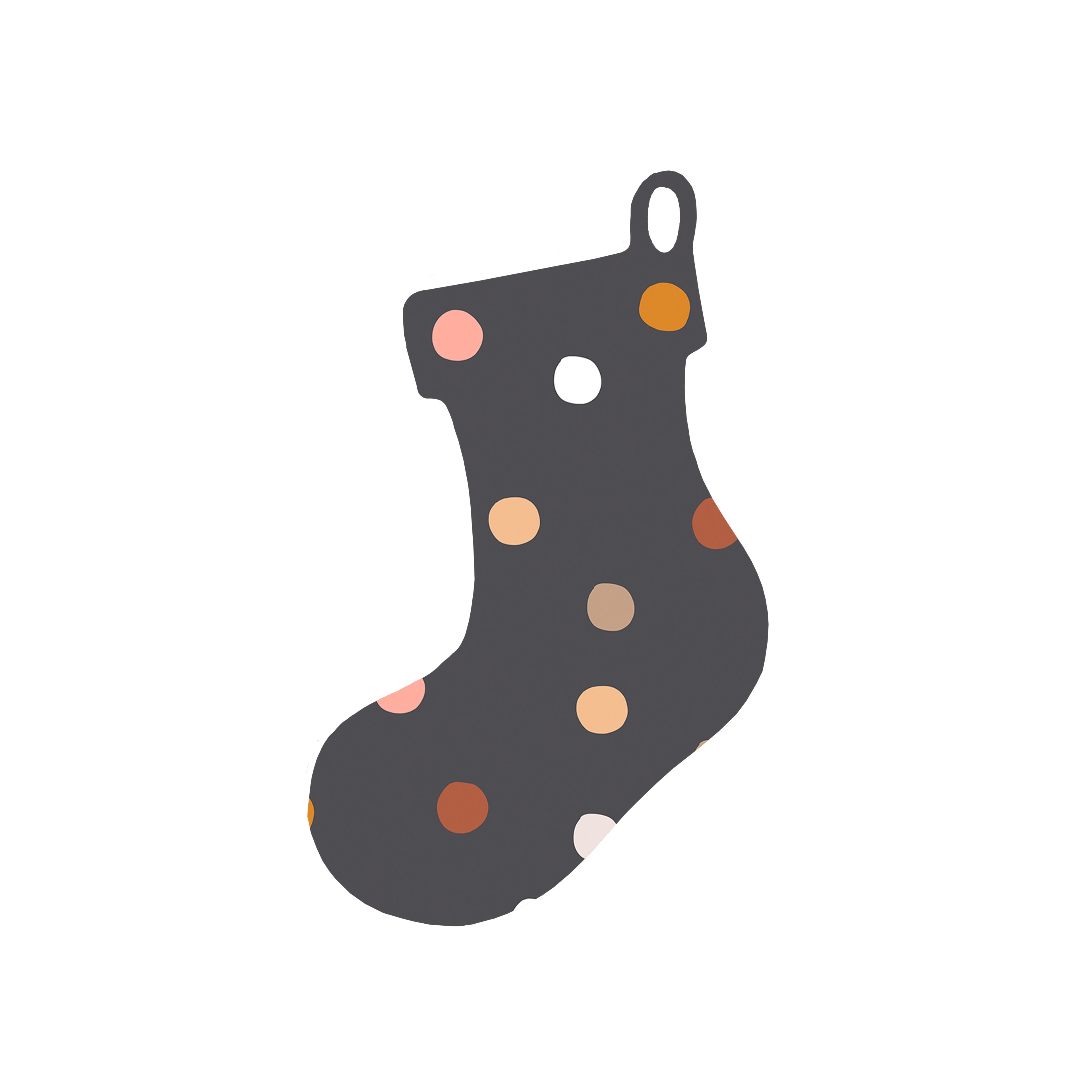 Christmas Decorations XMAS DROPS- Wooden Xmas Stocking And Fridge Magnet