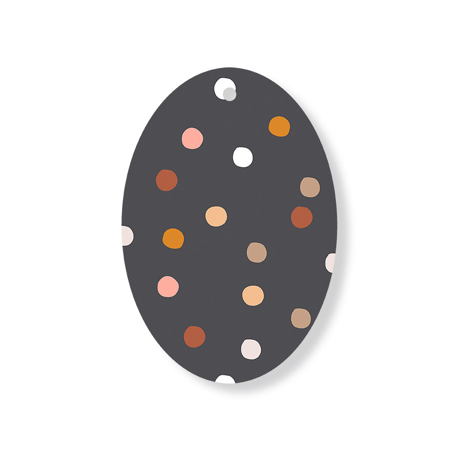Christmas Decorations XMAS DROPS- Wooden Xmas Oval Decoration and Fridge Magnet
