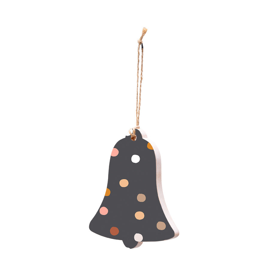 Christmas Decorations XMAS DROPS- Wooden Xmas Bell And Fridge Magnet
