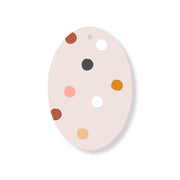 Christmas Decorations XMAS DROPS PALE- Wooden Xmas Oval Decoration and Fridge Magnet