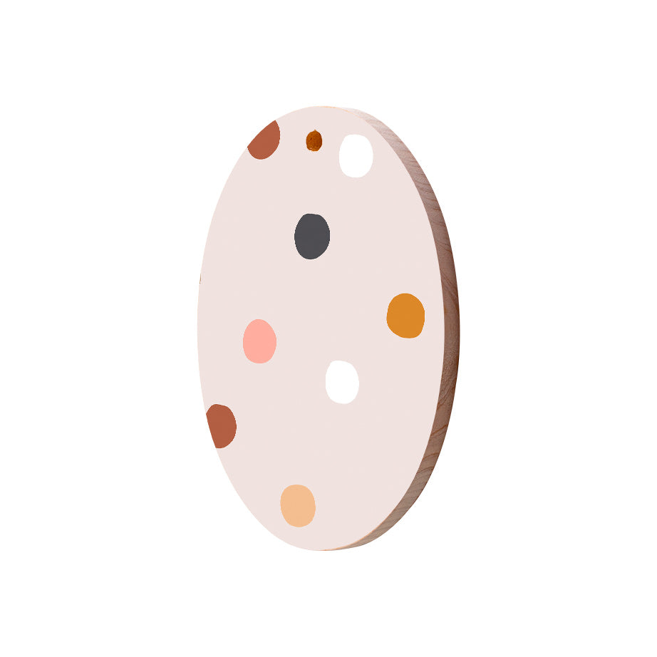 Christmas Decorations XMAS DROPS PALE- Wooden Xmas Oval Decoration and Fridge Magnet